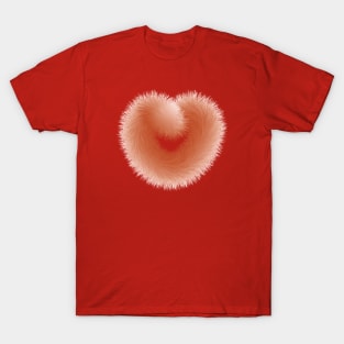 Red Love With Fur T-Shirt